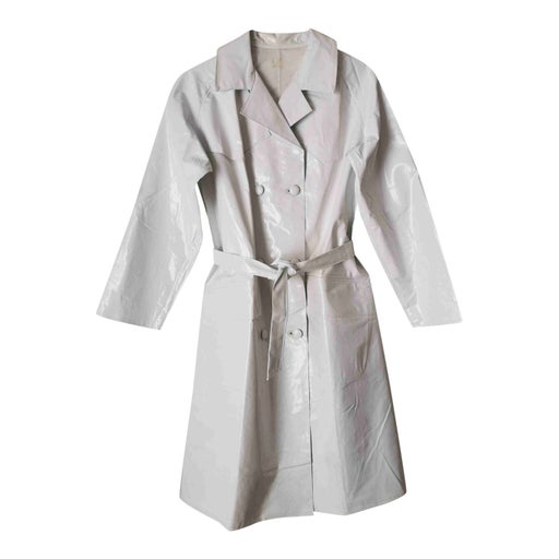 Vinyl trench coat