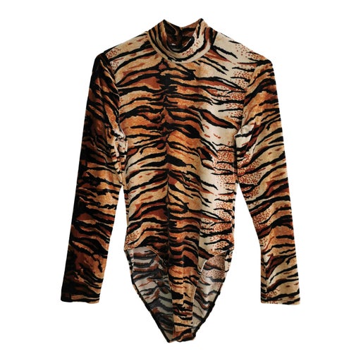 Leopard velvet bodysuit