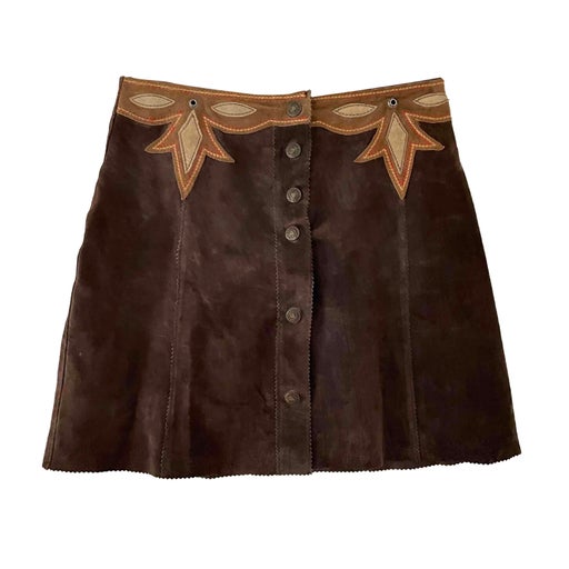 Suede skirt