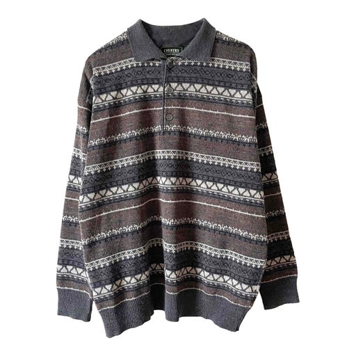 80's patterned sweater