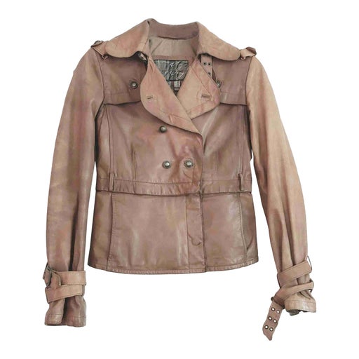Leather veste