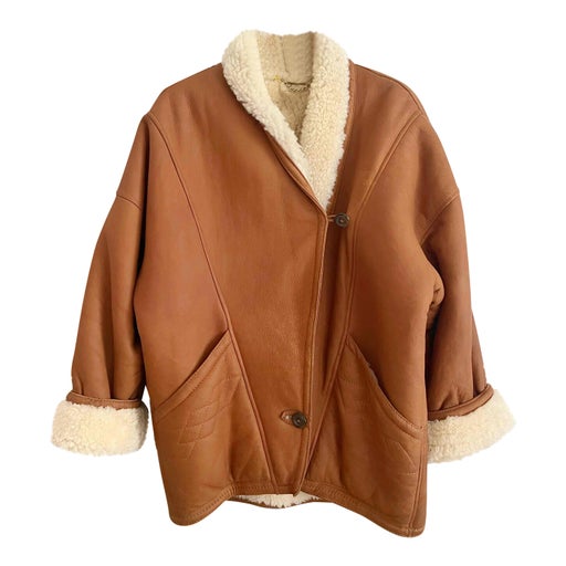 Manteau en peau lainée 