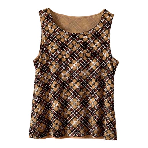 Checked tank top