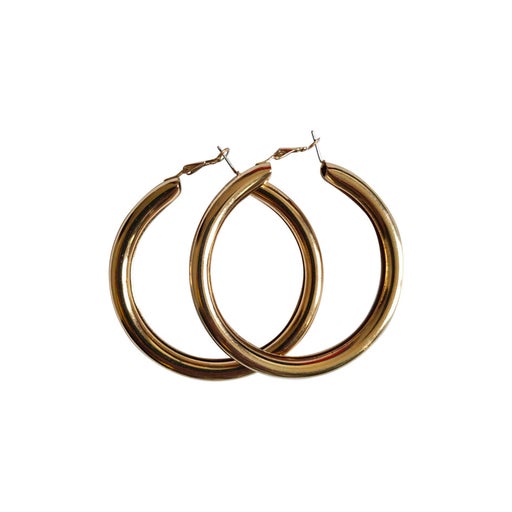 Gold hoop earrings