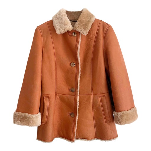 Manteau en peau lainée