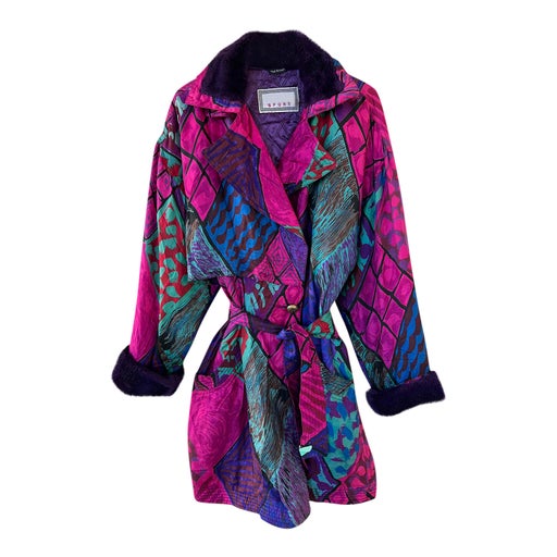 Versace silk down jacket