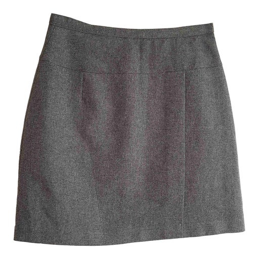Slit mini skirt