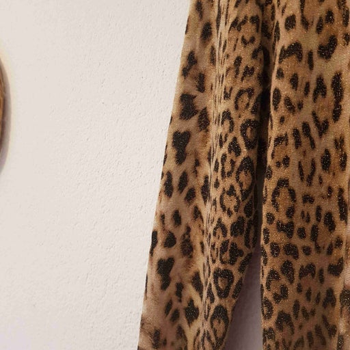 Top léopard en lurex