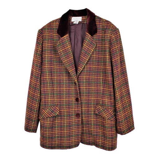 Checked blazer