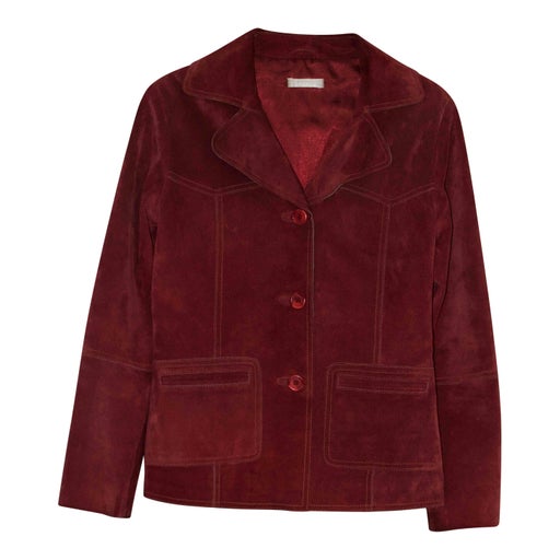 Leather blazer