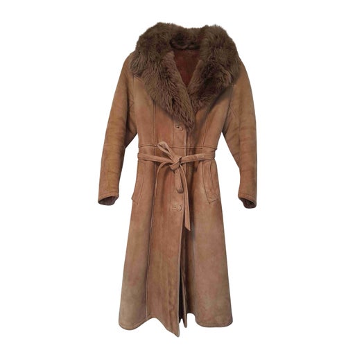 Manteau en peau lainée 