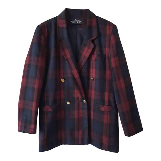 Checked blazer