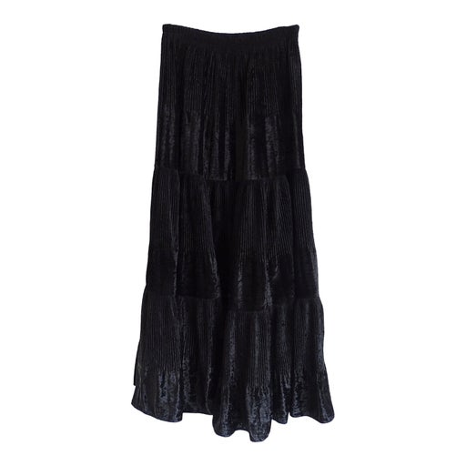Long velvet skirt