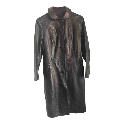 Long leather jacket