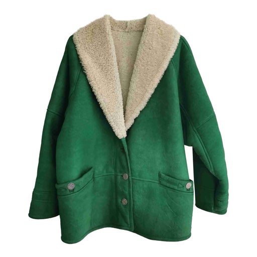 Manteau en peau lainée