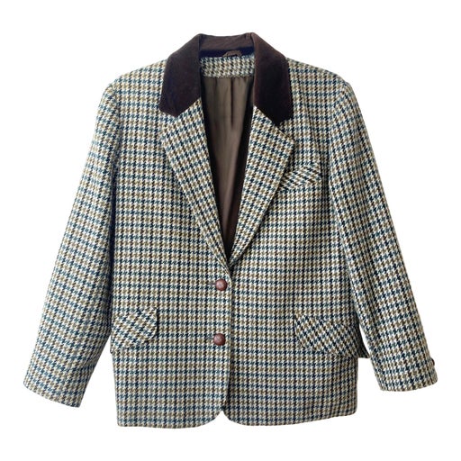 Houndstooth blazer