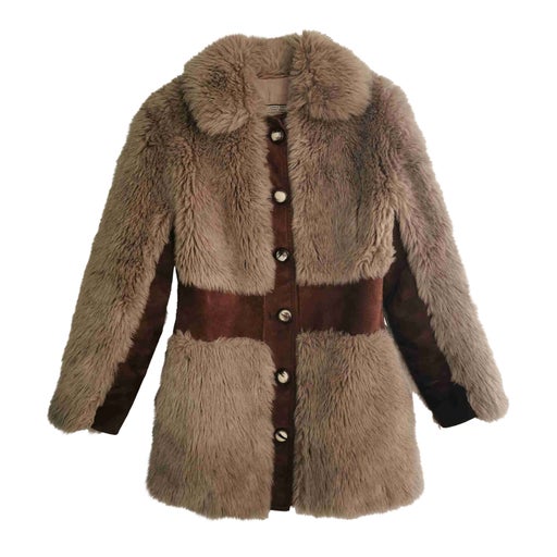 Faux fur coat