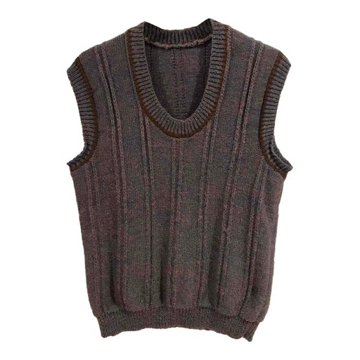 Pull sans manches en laine 