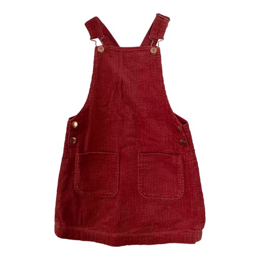 Corduroy overall dress