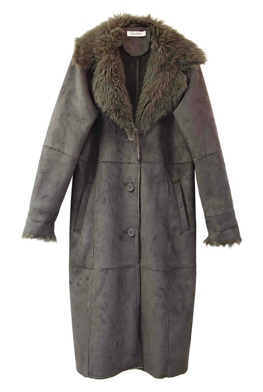 Manteau en peau lainée Balmain