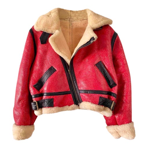 Shearling bomber