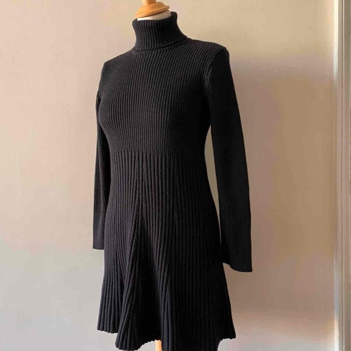 Wool turtleneck dress