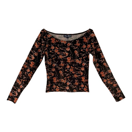 Floral velvet top