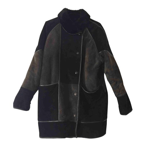Manteau en peau lainée