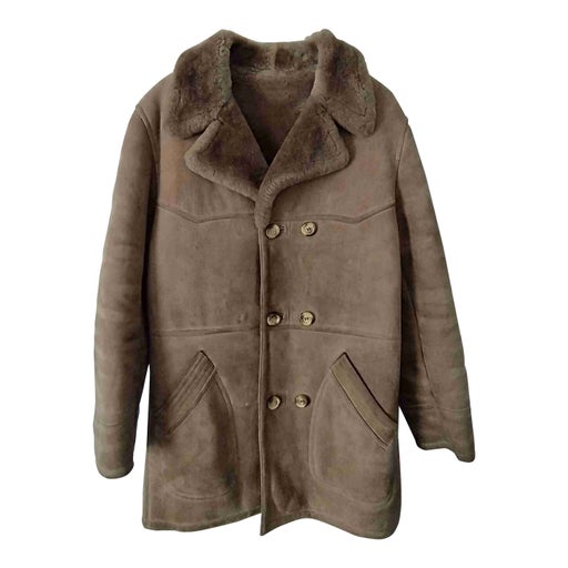 Manteau en peau lainée