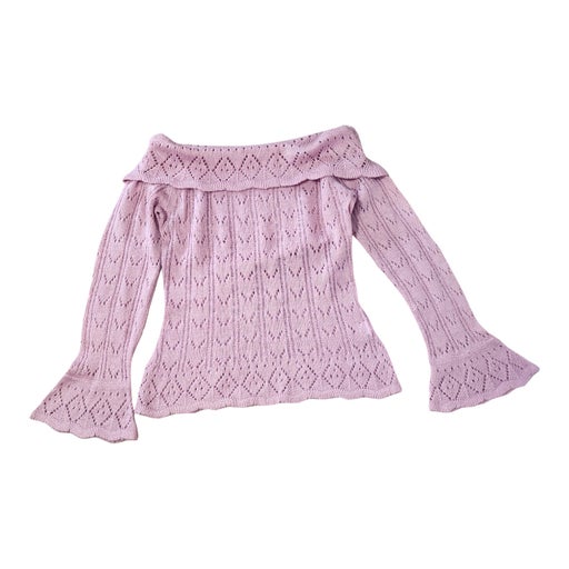Openwork sweater