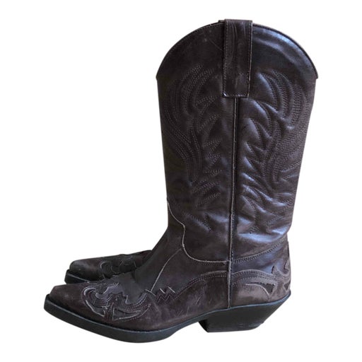 Leather cowboy boots