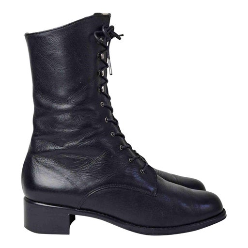 Leather ankle boots