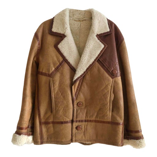 Manteau en peau lainée 
