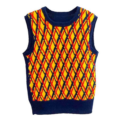 Sleeveless wool sweater
