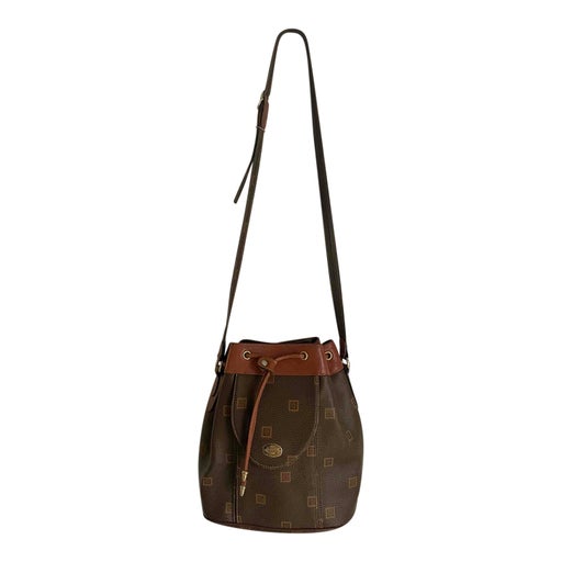 Leather bucket bag