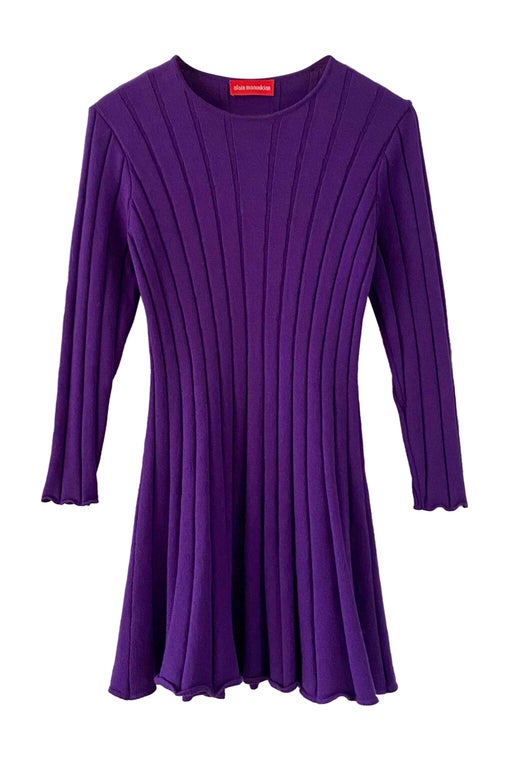 Ribbed wool dress