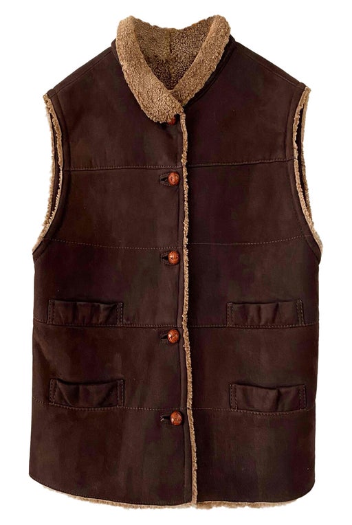 Shearling vest