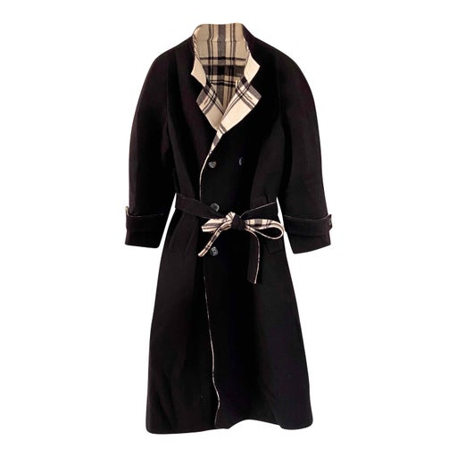 Reversible wool coat