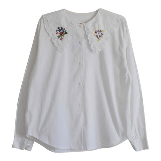 Embroidered cotton blouse