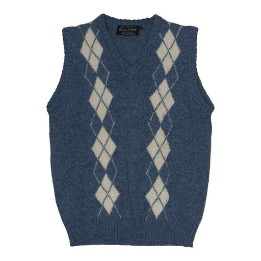 Jacquard sleeveless sweater
