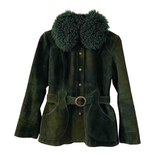 Shearling safari jacket
