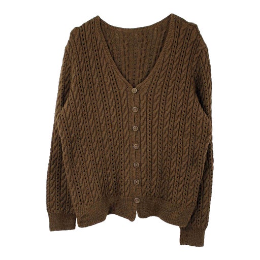 Cable-knit cardigan