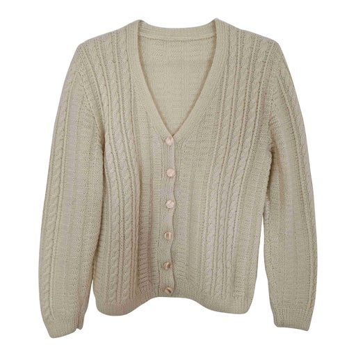 Cable-knit cardigan