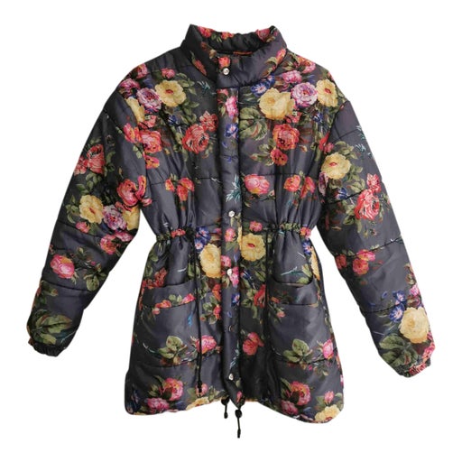 Floral down jacket