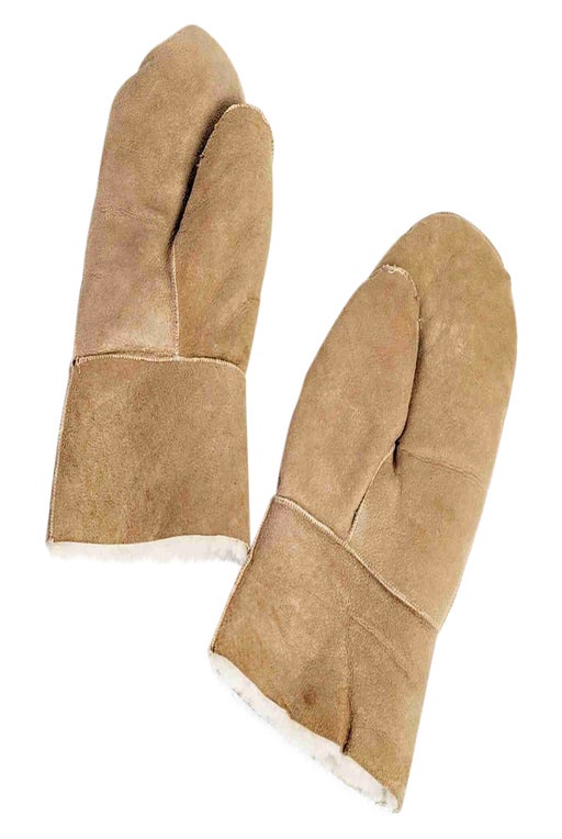 Shearling mittens
