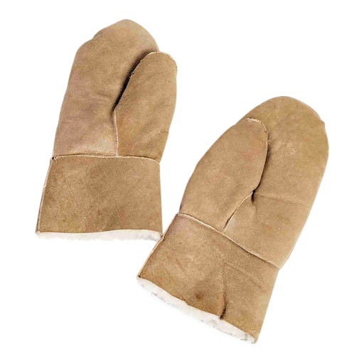 Shearling mittens