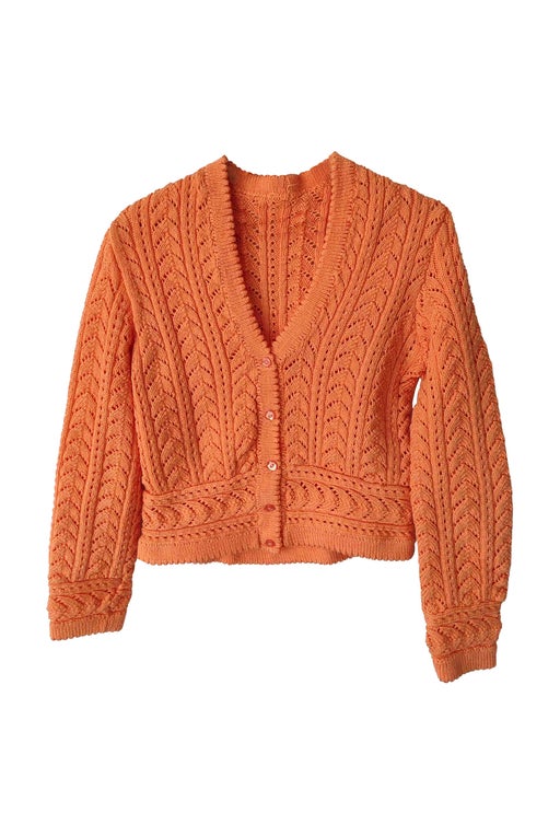 Cable-knit cardigan