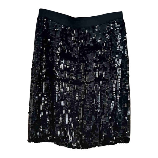 Sequined silk skirt