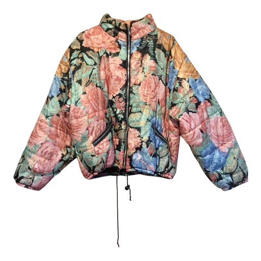 Floral down jacket