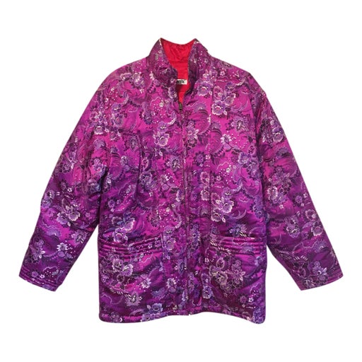 Silk down jacket